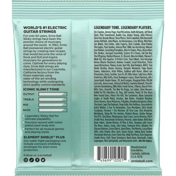 Ernie Ball 2211 Mondo Slinky Nickel Electric